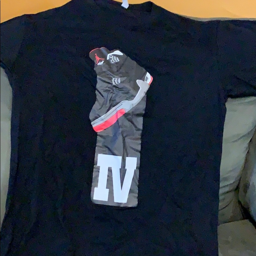 Custom Jordan four T-shirt